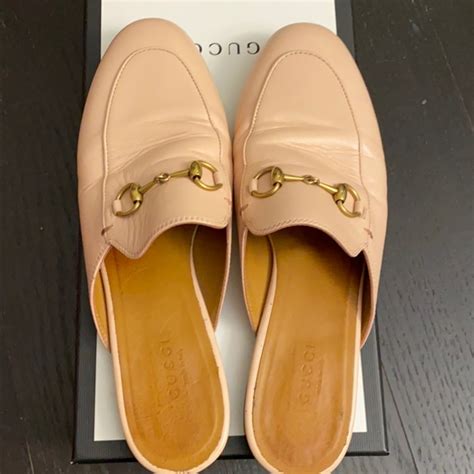 gucci backless mule light pink|Gucci Princetown Loafers .